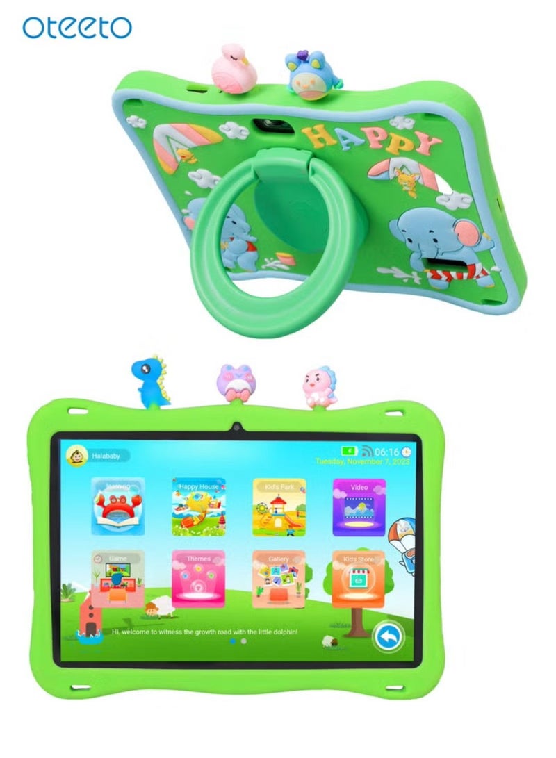 Oteeto Tab 10 Kids 10.1 Inch Dual SIM Green 6GB RAM 128GB WiFi - International Version - Image 1