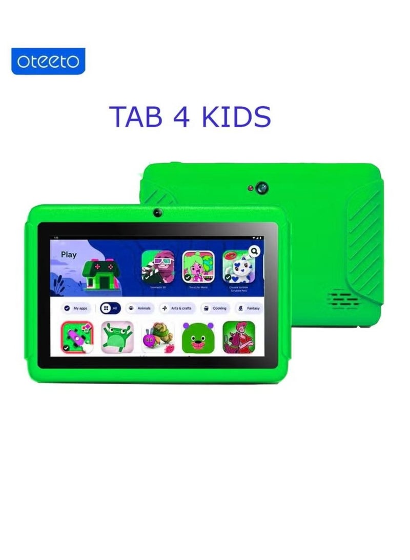 Oteeto Kids Tab 4  7inch Green 4GB 128GB WiFi - International Version - Image 1