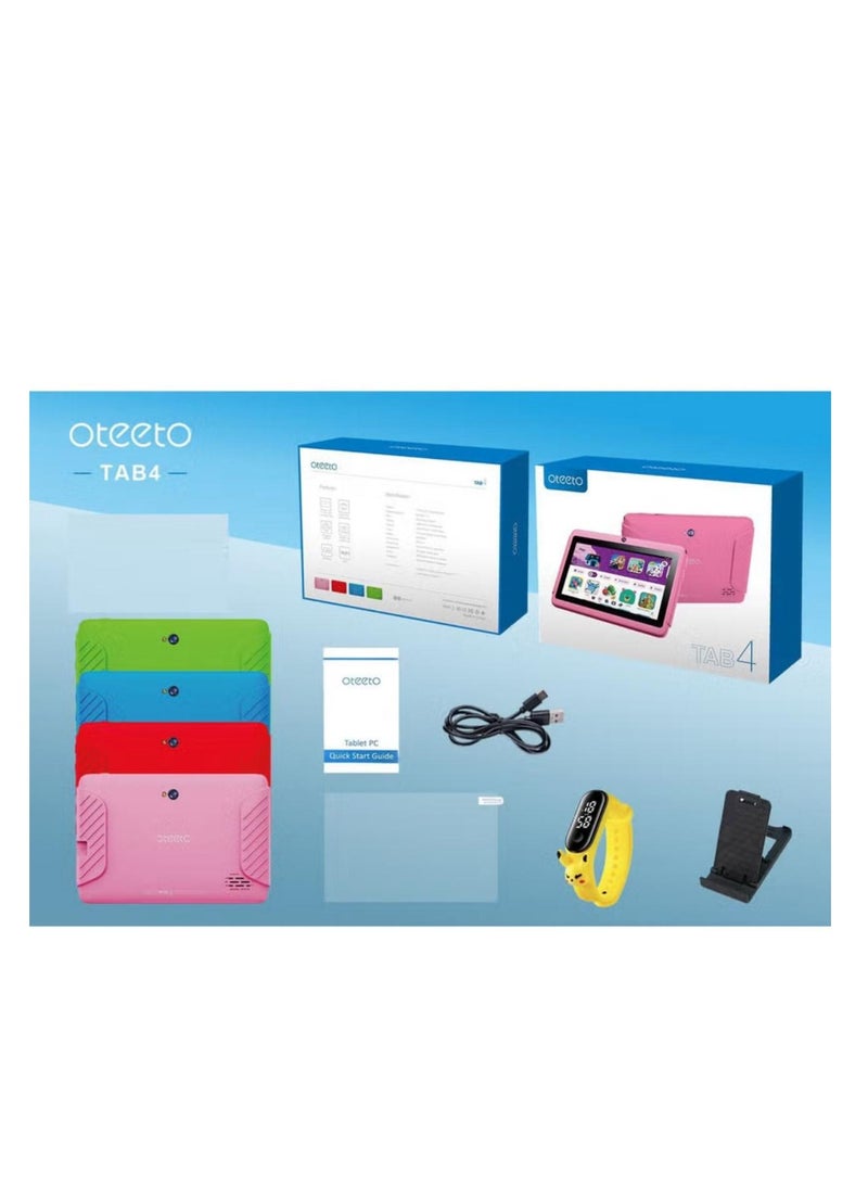 Oteeto Kids Tab 4  7inch Green 4GB 128GB WiFi - International Version - Image 3