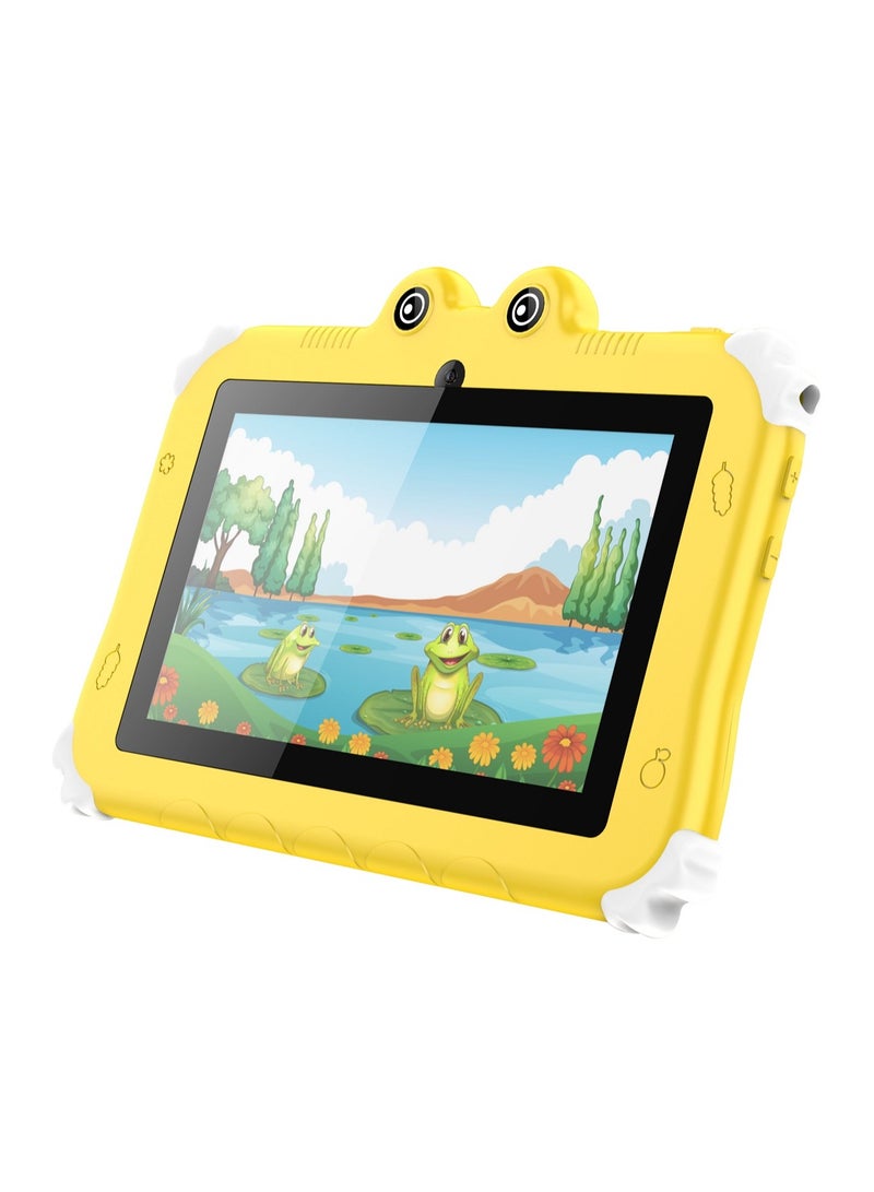 Oteeto Tab6 Kids 7 Inch Yellow 4GB RAM 64GB WiFi - International Version - Image 2