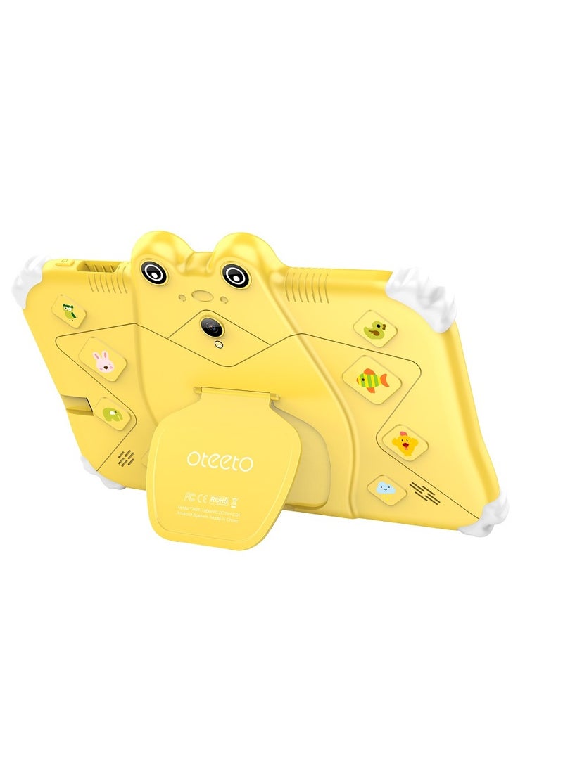Oteeto Tab6 Kids 7 Inch Yellow 4GB RAM 64GB WiFi - International Version - Image 3