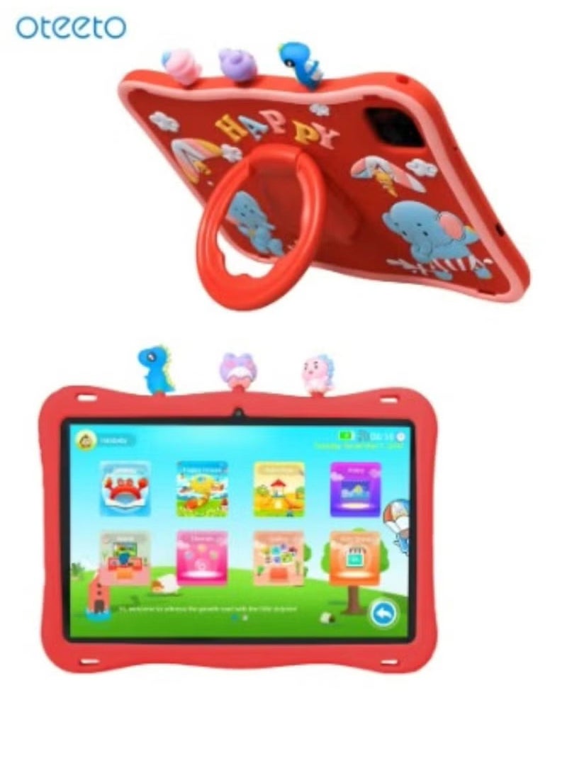 Oteeto Tab 10 Kids 10.1 Inch Dual SIM Red 6GB RAM 128GB 4G - International Version - Image 1