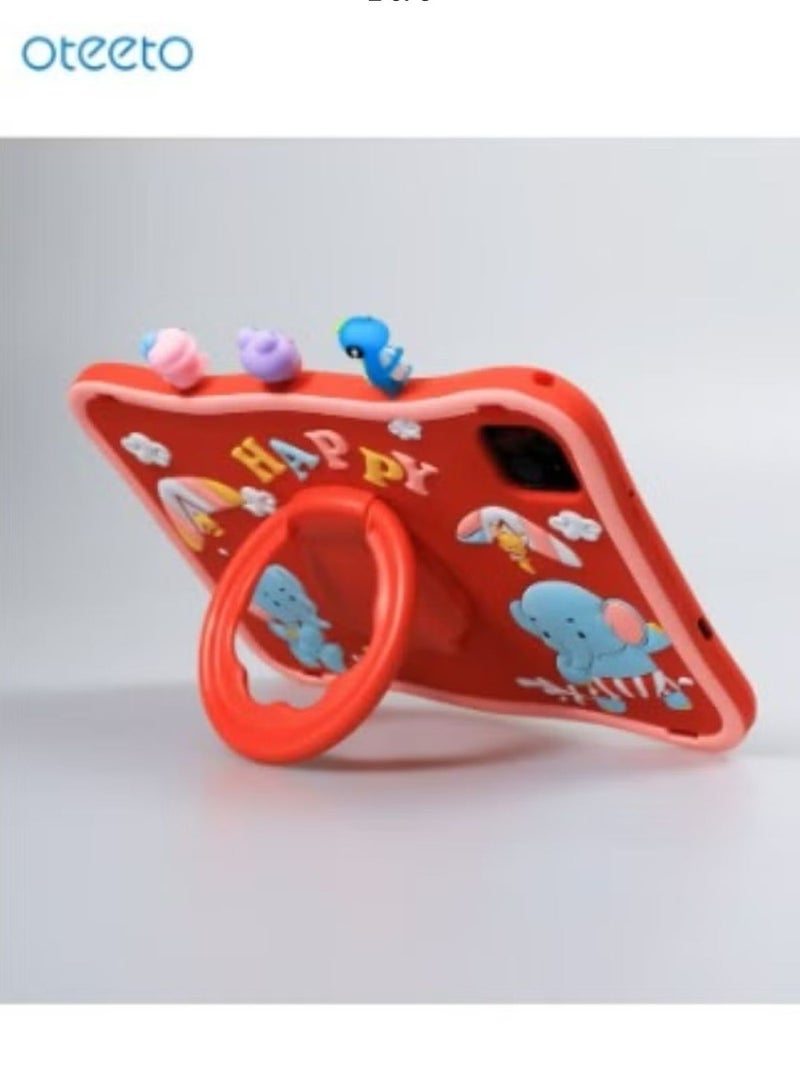 Oteeto Tab 10 Kids 10.1 Inch Dual SIM Red 6GB RAM 128GB 4G - International Version - Image 3