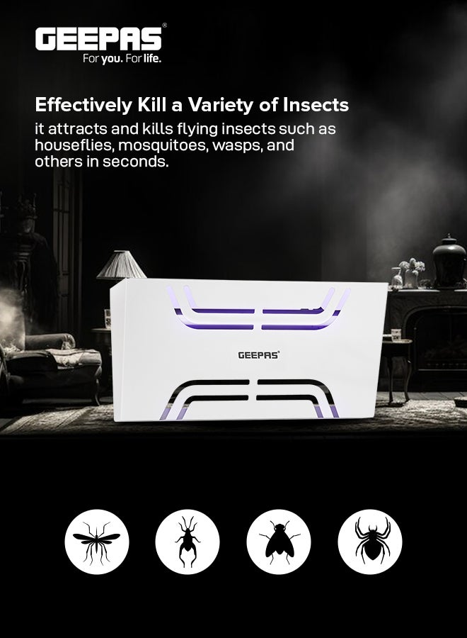GEEPAS Electric Insect Killer- GBK25611/ Automatic Pest Killing Machine, 10 W/ No Poisonous Vapor, No-Smell and No-Pollution/ Advanced Technology with Low Power Consumption/ Suitable for Home, Office, Restaurants, Hospitals, etc. GBK25611 White  - Image 4