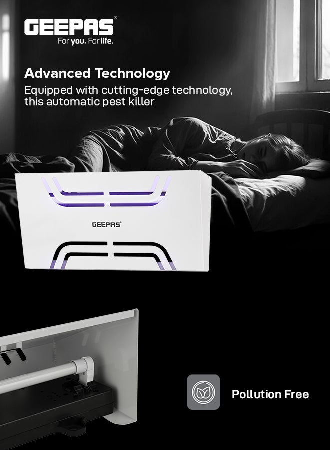 GEEPAS Electric Insect Killer- GBK25611/ Automatic Pest Killing Machine, 10 W/ No Poisonous Vapor, No-Smell and No-Pollution/ Advanced Technology with Low Power Consumption/ Suitable for Home, Office, Restaurants, Hospitals, etc. GBK25611 White  - Image 3