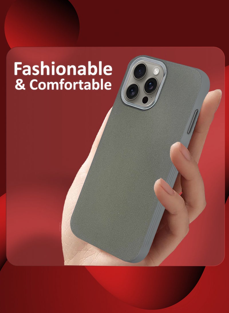 MARGOUN iPhone 15 Pro Max 2 Pack Vegan Leather Case, 1 Cover with 1 Screen Protector, Slim Fit, Raised Edges for Camera and Screen Protection Grey-2 - Image 3