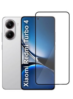 MARGOUN Xiaomi Redmi Turbo 4 3D Full Coverage Screen Protector Ultra HD Scratch Resistant Bubble-Free Side Black-1  - Image 1