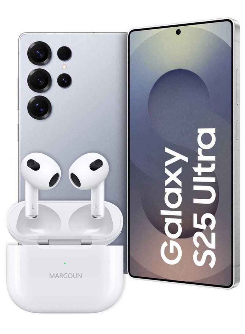 مارجون Wireless Earbuds 3rd Generation for Galaxy S25 Ultra, Bluetooth Headphones With Charging Case, In-Ear Headphones Hi-Fi Stereo Sound Noise Reduction - White White - Image 1