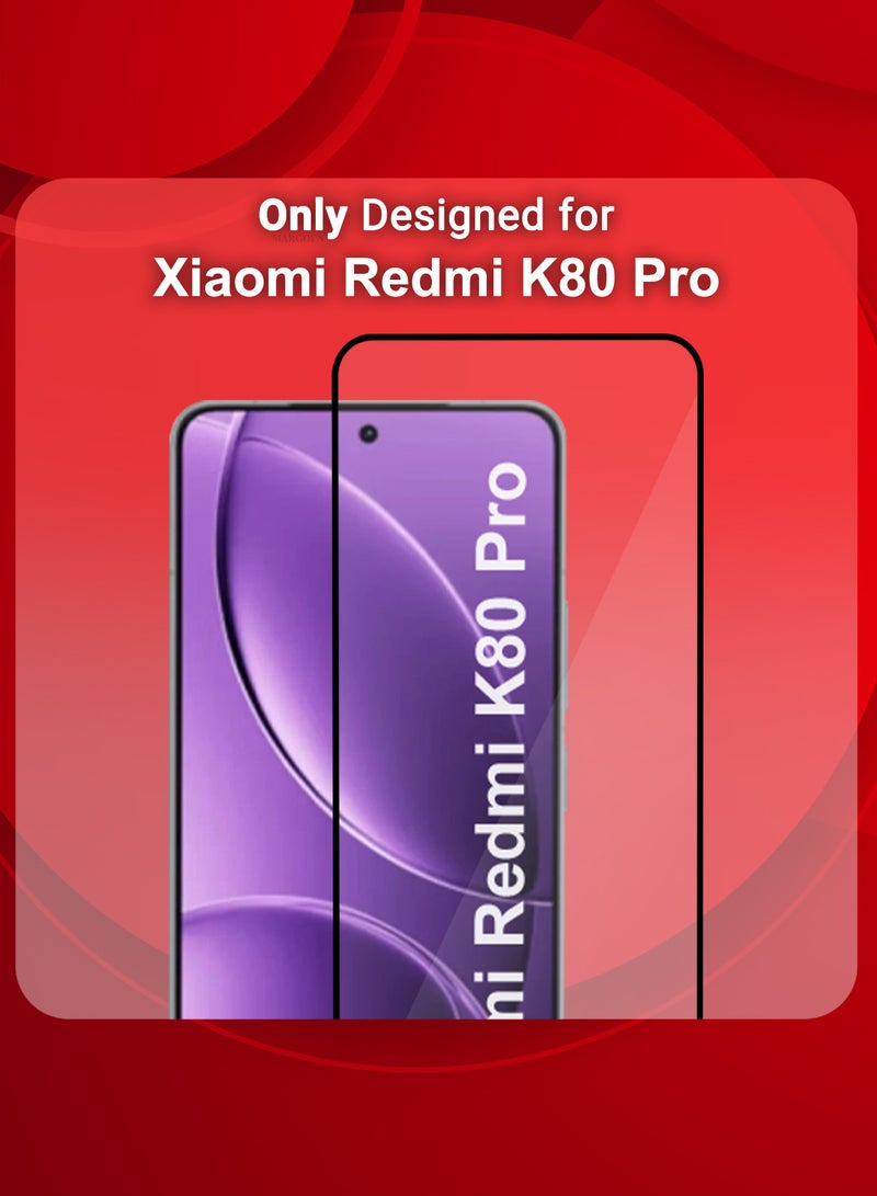 مارجون Xiaomi Redmi K80 Pro 3D Full Coverage Screen Protector Ultra HD Scratch Resistant Bubble-Free Side Black-1 - Image 5