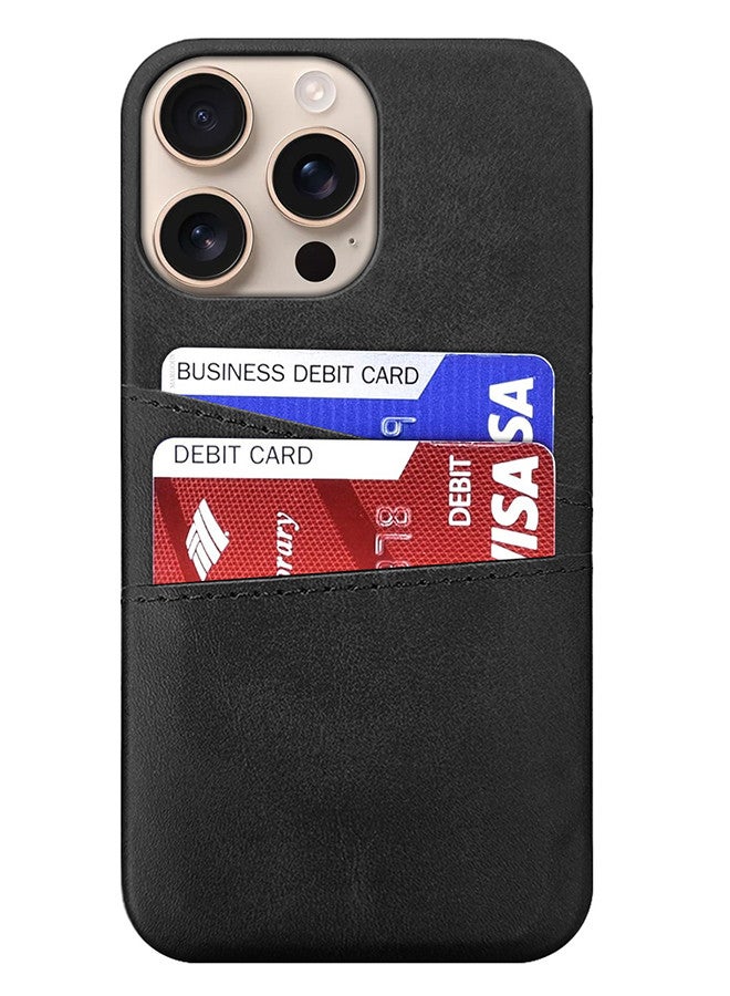 MARGOUN iPhone 16 Pro Max Case Cover Leather with Card Holder for Men Women Phone Case with 3D Screen Protector - Pack of 3 - Black-3  - Image 5