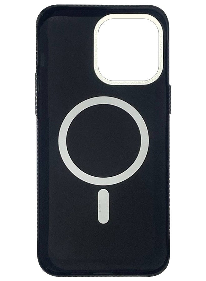 MARGOUN iPhone 14 Pro Max MagEZ Case Cover Fusion Weaving Pattern Kevlar Fiber Bulletproof Vest Cover Protective Ultra Slim Magnetic, Screen and Camera Guard - Milky Way Grey Grey-1k - Image 3