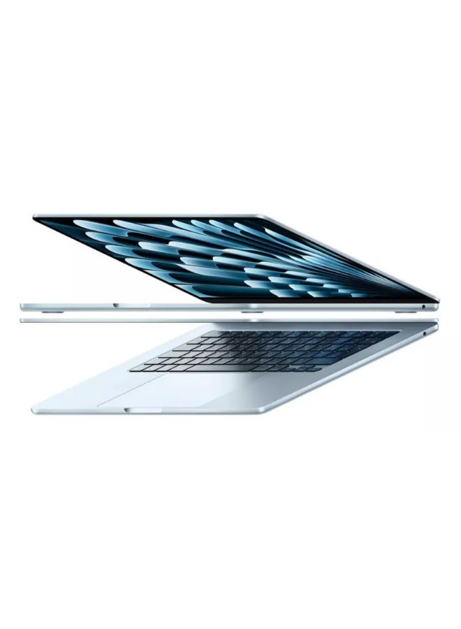Apple - MacBook Air With 15-Inch Liquid Retina XDR (2880x1864) Display, Apple M4 Chip 10-Core CPU 10-Core GPU Processor/24GB RAM DDR4/512GB SSD/macOS English/Arabic Sky Blue - Image 1