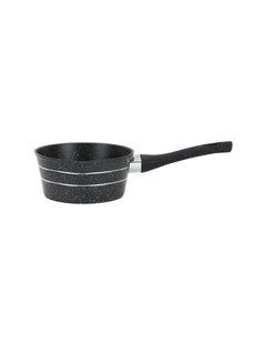 Royalford Smart Granite Series Milkpan- RF11832/ Forged Aluminum Body with Nonstick Coating, Stylish Design with Soft Touch Handle Black 14cmcm  - Image 2