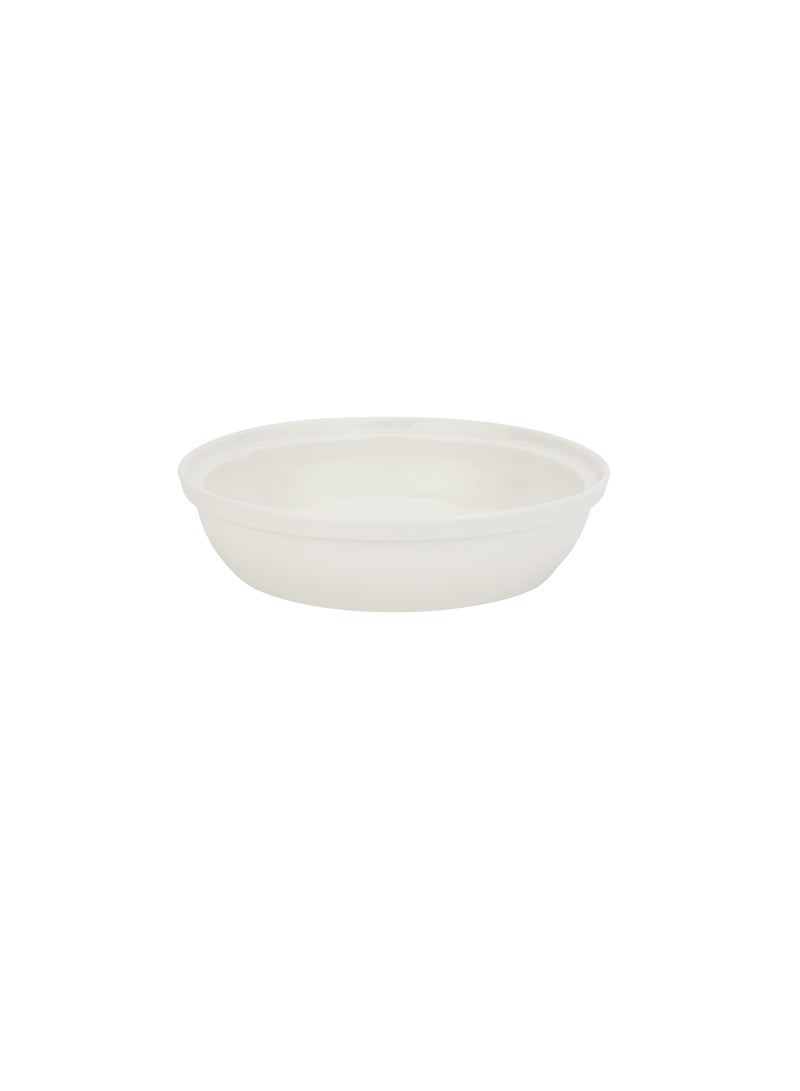 Royalford - Royalford 8" Date Bowl with Lid- RF12338/Perfect for Serving Dates, Dried Nuts, Candies, Etc./ Versatile and Strong with Elegant Golden-Finish Knob and Base, Ceramic Bowl/ Dishwasher and Freezer Safe Golden - Image 1