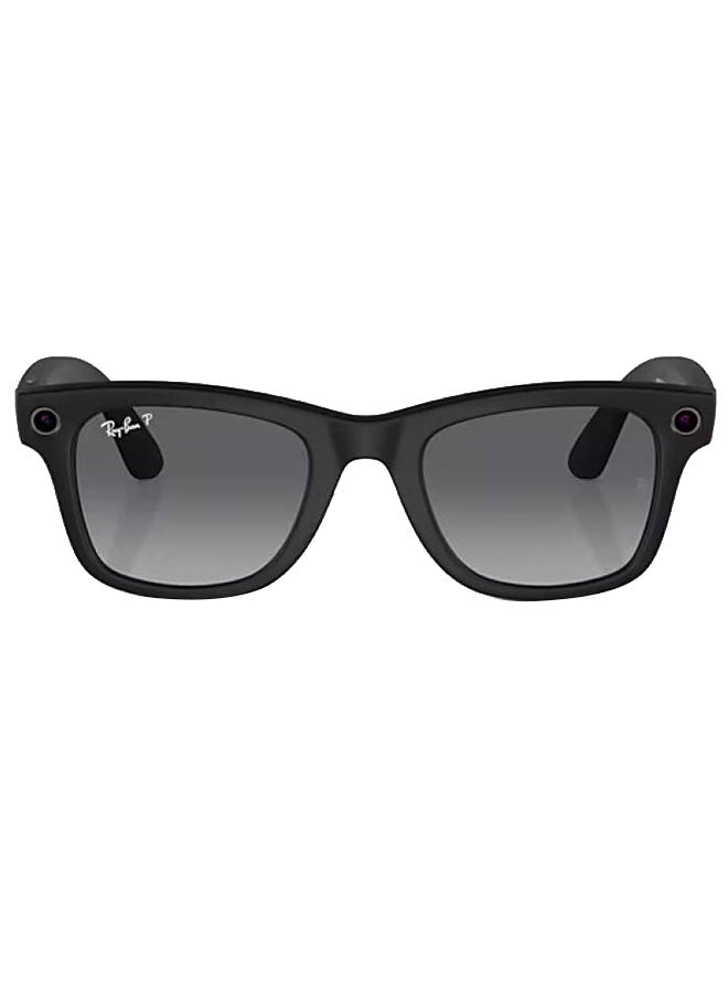 Meta Ray-Ban Wayfarer Smart Glasses, Frame Matte, Polar Gradient Graphite Lenses | 601ST353/RW4006 Black  - Image 3