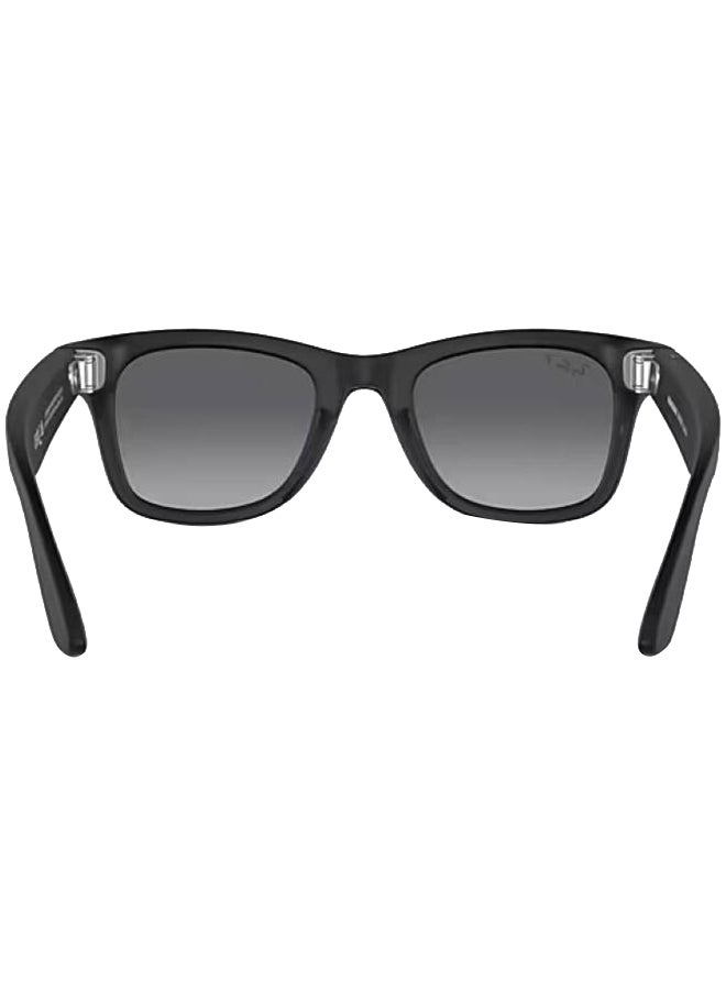 Meta Ray-Ban Wayfarer Smart Glasses, Frame Matte, Polar Gradient Graphite Lenses | 601ST353/RW4006 Black  - Image 2