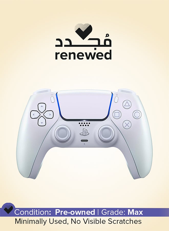 سوني مجدد - وحدة تحكم DualSense اللاسلكية لجهاز PS5 (الإصدار الرسمي) - لؤلؤة الكروم - Image 1