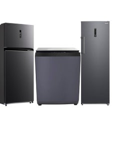 Bundle Refrigerator ( 535 Liter ) with Washing Machine ( 9 KG top Load ) & Deep Frezzer ( 238Liter ) - Inverter Motor for fridge - Air fall cooling system for Refrigerator - Soft Close Lid - AW-J900DUPEG(MK) - GR-RU312WE-DMN(06) - GR-RT702WE-PMN(06) AW-J900DUPEG(MK) - GR-RU312WE-DMN(06) - GR-RT702WE-PMN(06) Grey - pnsku/N70155008V/45/_/1740053081/4dad08d7-753a-4fb5-ad34-ff15431a1d31