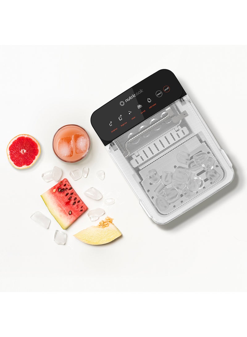 nutricook - Icy Bullet Ice Maker, Rapid 7-Minute Ice Production, Bullet-Shaped Ice, Self-Cleaning, Compact & Portable, 2-Year Warranty 1 L 150 W ICY510ME Black - Image 1