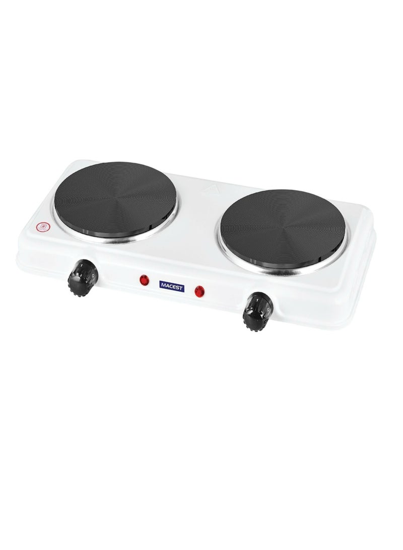 Dual Stone Electric Stove – Powerful & Efficient Cooking Solution 2000 W SH-354 White