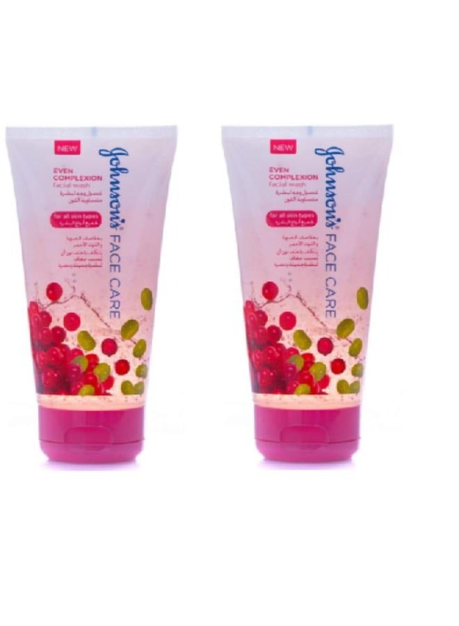 جونسون مجموعة من 2 قطعة غسول وجه موحد اللون - Image 1