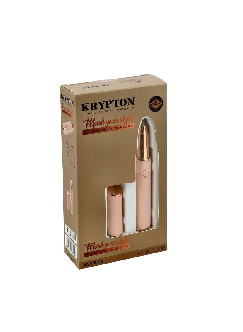 كريبتون Painless Eyebrow Hair Remover, Ipx4 Waterproof, KNET6315 | Finishing Touch Flawless Next Generation Eyebrow Shaping and Safely Hair Remover | Operates on 1 AAA Battery Beige  - Image 5