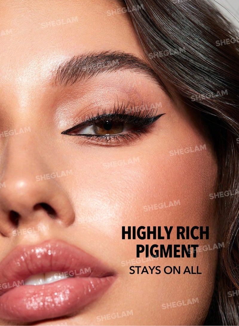 SHEGLAM Waterproof Liquid Eyeliner That Lasts All Day Black - Image 5