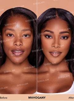 شيجلام Complexion Pro Long Lasting Breathable Matte Foundation Mahogany  - Image 2
