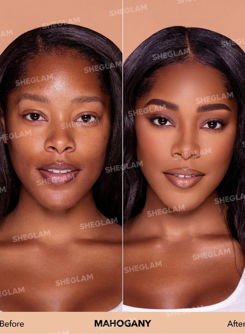 شيجلام Complexion Pro Long Lasting Breathable Matte Foundation Mahogany  - Image 2