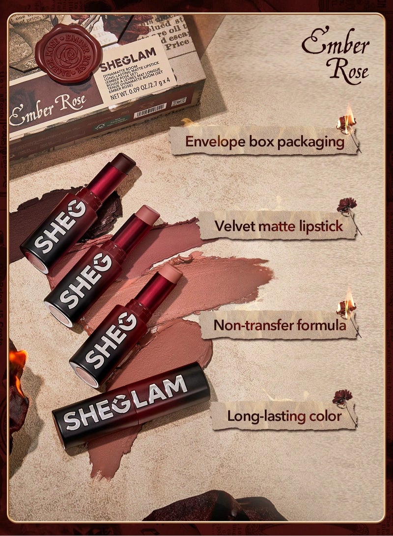 شيجلام Dynamatte Boom Long-Lasting Matte Lipstick Multicolour  - Image 4