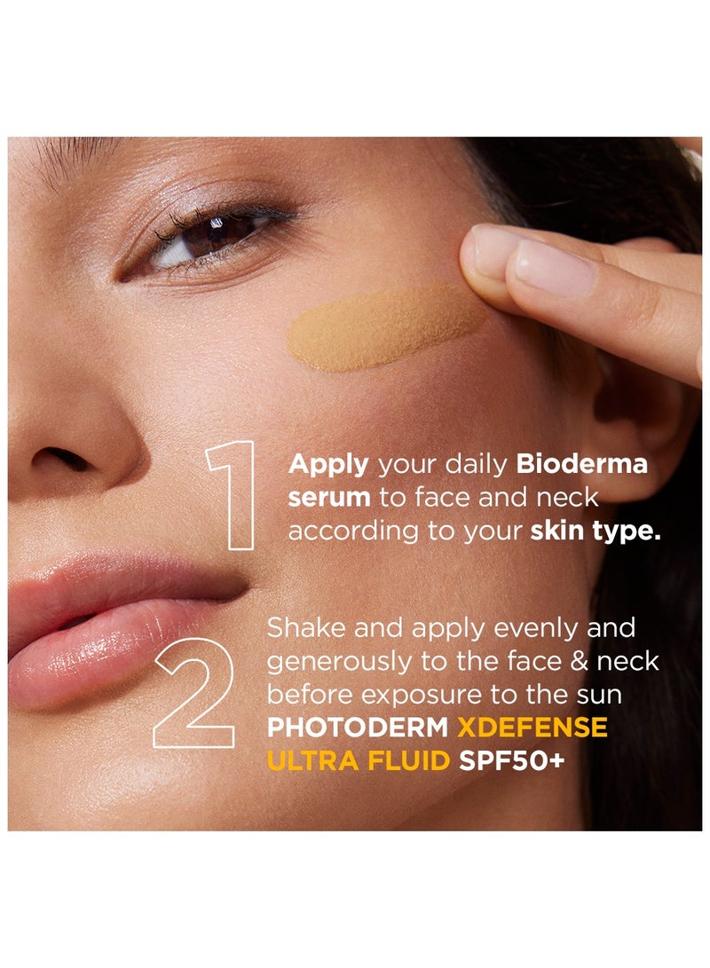بيوديرما - Photoderm Xdefense Ultra Fluid SPF50+ T03 Golden 40ml - Image 1