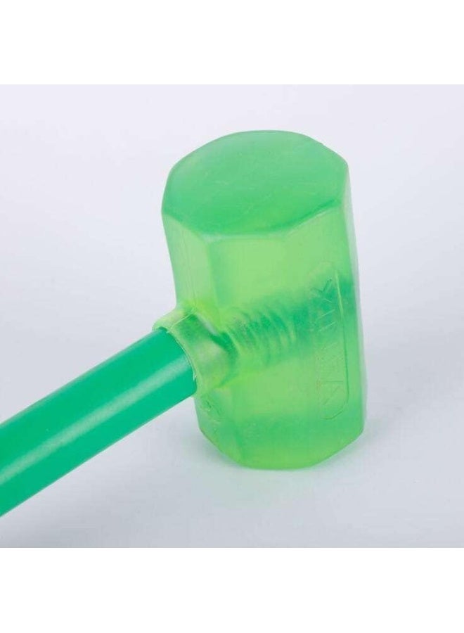 إي سي في في - Silicone Hammer Mallet with Plastic Handle Indoor Soft Safety Perfect Tools Rubber Hammer, Rubberized Hammer Green - Image 1