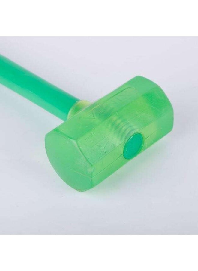 إي سي في في - Silicone Hammer Mallet with Plastic Handle Indoor Soft Safety Perfect Tools Rubber Hammer, Rubberized Hammer Green - Image 1