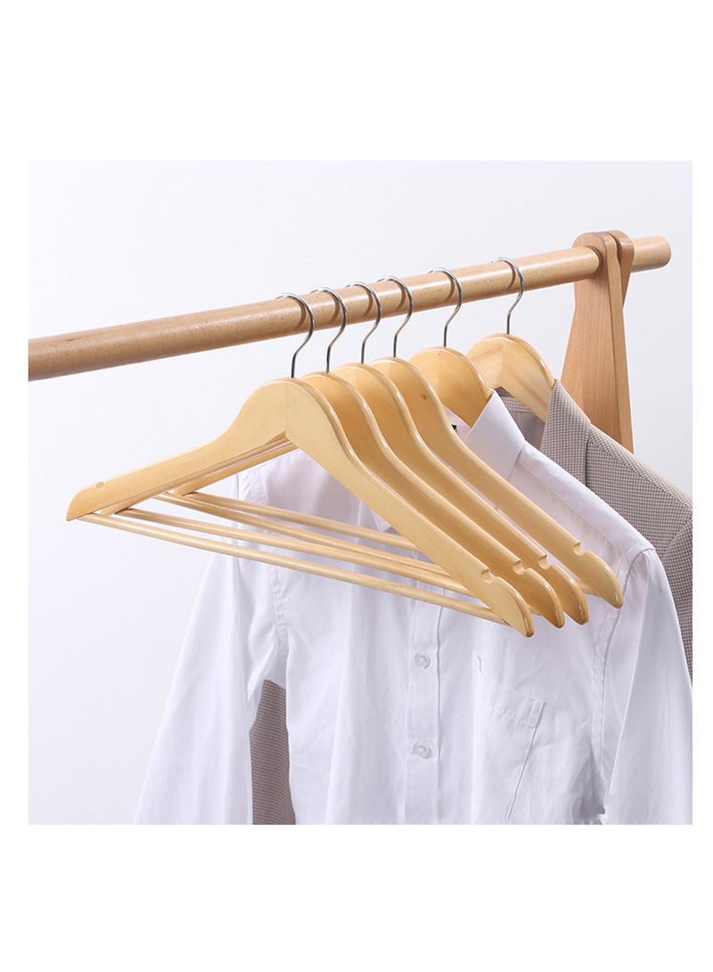 ECVV 12-Piece Plastic Suit Hangers Smooth Finish Solid Plastic Coat Hanger with Non Slip Pants Bar, Swivel Hook and Precisely Cut Notches for Camisole | Jacket | Pant | Dress Hangers Brown - Image 2