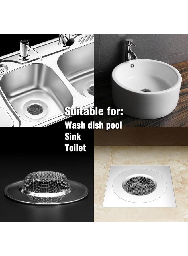 إي سي في في ECVV 4pcs Stainless Steel Sink Drain Strainer 7.5cm Outer Diameter Sink Filter Kitchen Sink Filter Food Catcher Mesh Sink Drain Strainer for Kitchen Sinks Bathroom Bathtub Shower Drains White  - Image 5