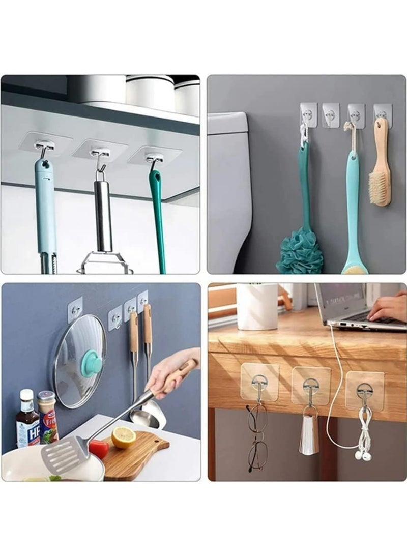 إي سي في في 15 Transparent Strong Suction Hooks for Home Kitchen Bathroom  - Image 4