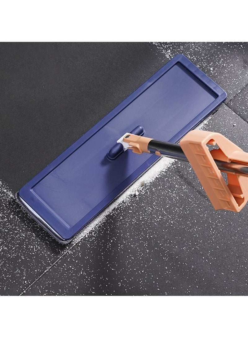 ECVV Free Hand Flat Mop 120cm | 360° Rotatable Cleaning Mop Stainless Steel Long Handle Wet and Dry Use Mops for Floor Cleaning Multicolor 120 x 35 x 10 cm; 300 gcm - Image 4