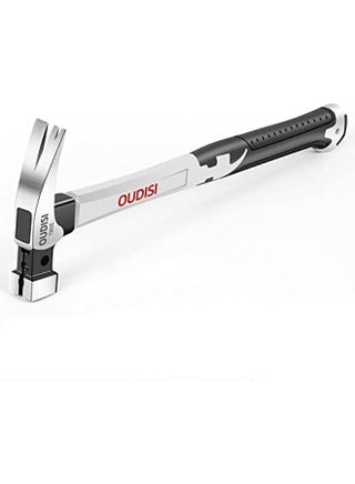 Heavy Claw Hammer 13OZ Nail Hammer Tool Steel Woodworking Striking Tools Magnetic Automatic Nail Suction Hammer (SQUARE HEAD HAMMER) Black/Silver - pnsku/N70155197V/45/_/1740461684/434bdef0-743c-4973-8708-95c07f109c88