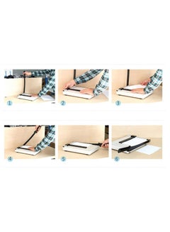 ECVV Paper Cutter Guillotine A4 Paper Trimmer Heavy Duty Photo Cutter 12 Inch Cut LengthA4 White  - Image 4