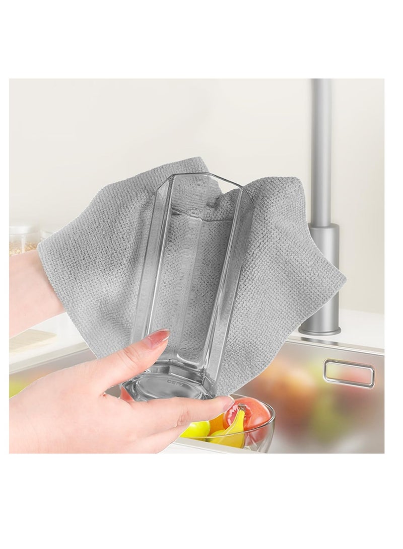 إي سي في في Kitchen Microfiber Cleaning Cloth Non-stick Washing Rag Wiping Absorben 20 picecs one box Oil Washing Cleaning Cloth Multi-Purpose Towels in a Box | Rendom Colour | Random Colour  - Image 4