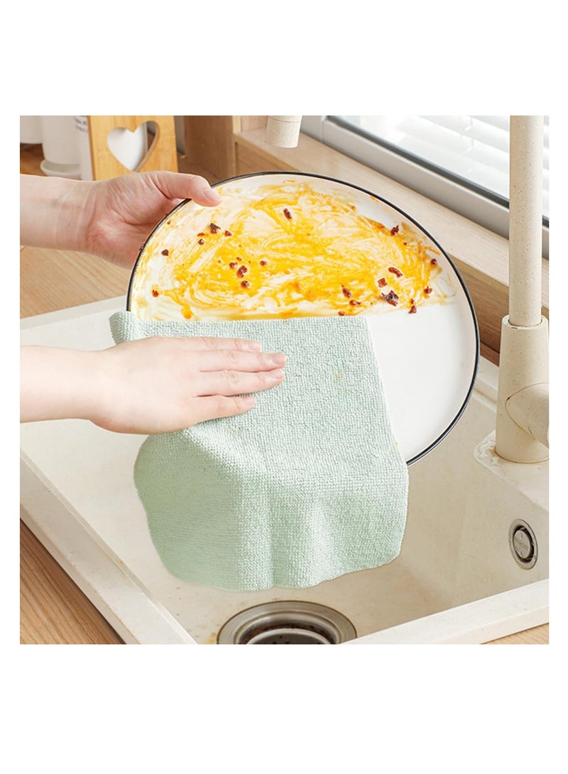 إي سي في في Kitchen Microfiber Cleaning Cloth Non-stick Washing Rag Wiping Absorben 20 picecs one box Oil Washing Cleaning Cloth Multi-Purpose Towels in a Box | Rendom Colour | Random Colour  - Image 3