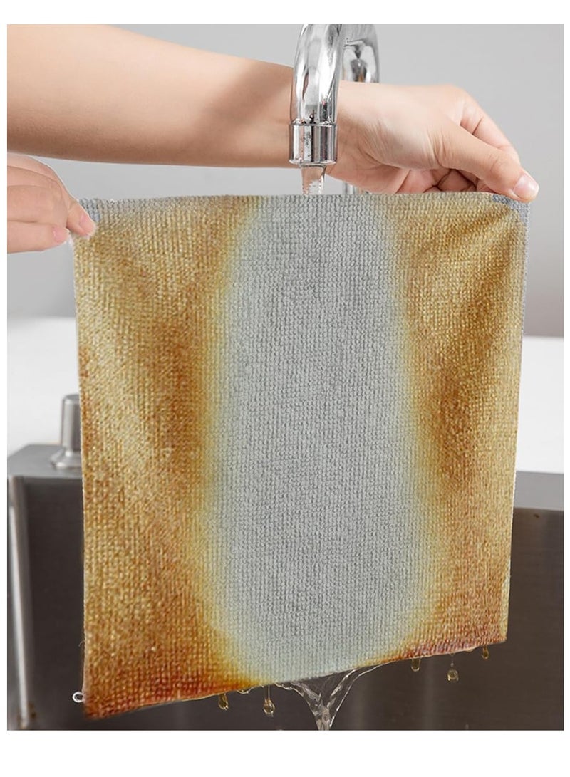 إي سي في في Kitchen Microfiber Cleaning Cloth Non-stick Washing Rag Wiping Absorben 20 picecs one box Oil Washing Cleaning Cloth Multi-Purpose Towels in a Box | Rendom Colour | Random Colour  - Image 2