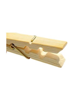 ECVV ECVV® Bamboo Clothespins | Bamboo Pegs Clothes Pegs Wood urable Hanging Clips for Home Clothes Windproof Supplies | 80 Pieces 6cm x 1.2cm Brown (80 Pcs)  - Image 3