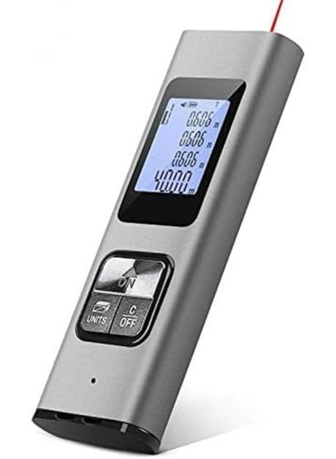 ECVV Mini Digital Laser Rangefinder 40M Distance Meter Tape Laser Distance Meter Range Finder For Measure Distance, Area And Volume Grey - Image 3