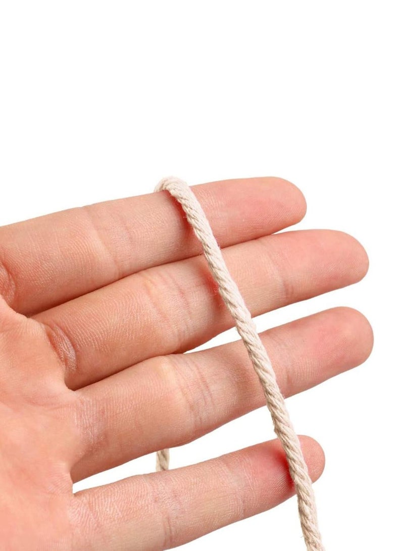 إي سي في في 3 MM Macrame Cord,Strong Food Safe Cotton Cooking String for Tying Meat, Baking, DIY Crafts, Gifts Making Sausage and Packaging Decoration 100 M Kitchen Bakers String - Image 2