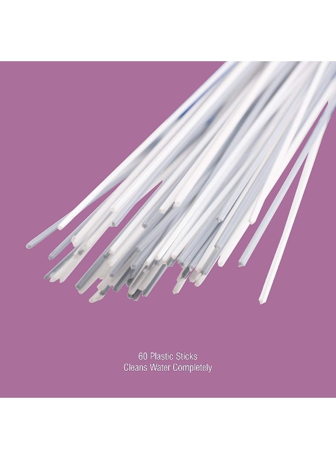 ECVV Plastic Broom for Bathroom Cleaning & Home Floor Cleaning | Hard Bristle Broom for Scrubbing in Bathroom | (Size 52 cm, Random Color) 60 Plastic Sticks - Image 5