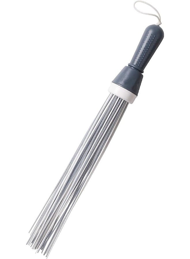 ECVV Plastic Broom for Bathroom Cleaning & Home Floor Cleaning | Hard Bristle Broom for Scrubbing in Bathroom | (Size 52 cm, Random Color) 60 Plastic Sticks - Image 1