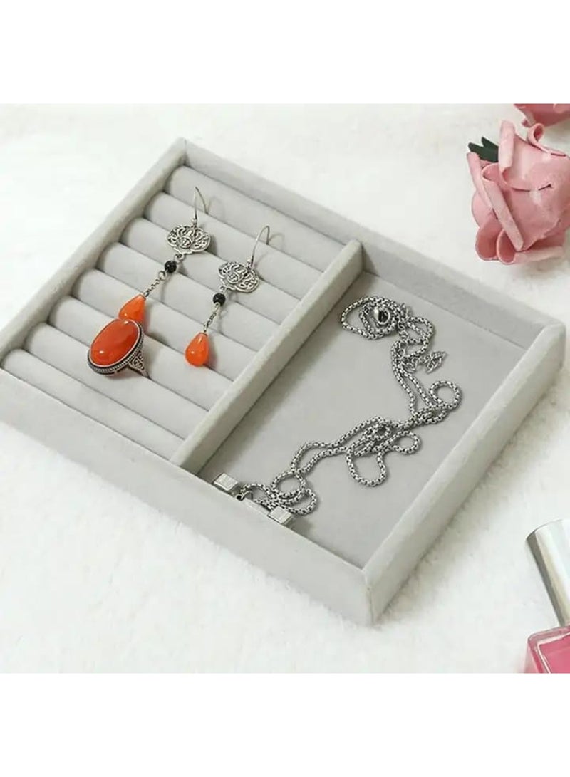 إي سي في في Velvet Jewelry Tray Organizer 110 characters - Black Black  - Image 3