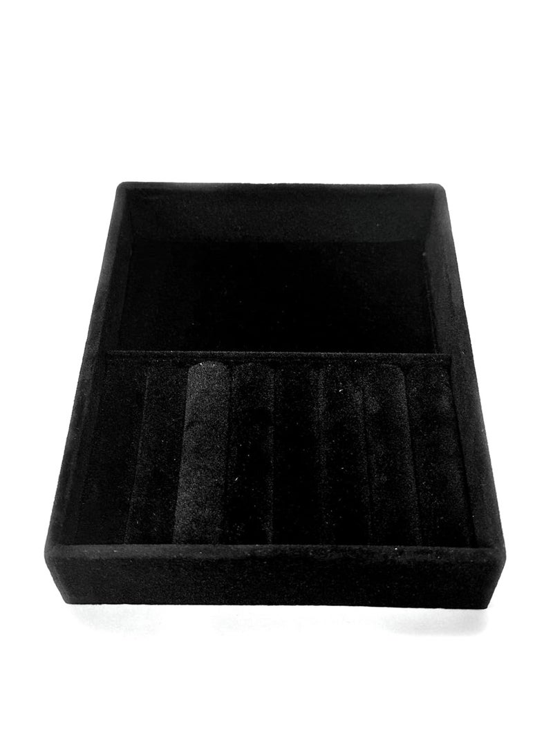 إي سي في في Velvet Jewelry Tray Organizer 110 characters - Black Black  - Image 2