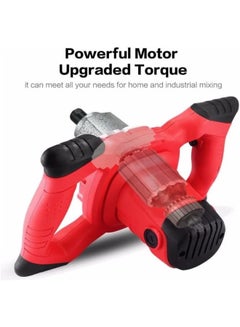 ECVV Handheld Mixer 2400W Industrial Grade Mixer 6 Gear Adjustable Speed Control Paint Cement Plaster Mortar Coating Powder Mixer  - Image 4